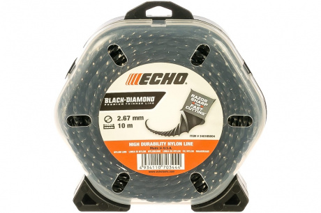 Купить Леска ECHO Black Diamond Line 2.7mm*10 m         340105004 фото №1