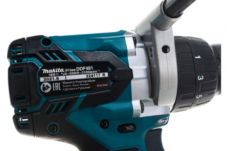 Купить Дрель аккумуляторная Makita DDF 481 Z Li-ion фото №5