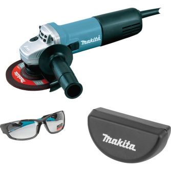 Купить УШМ Makita 9558 HNR + Очки защитные Makita PGW-180110/CLEAR   KIT023 фото №1