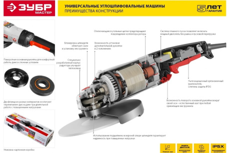 Купить УШМ (болгарка) ЗУБР УШМ-125-1100 ТМ3 фото №7