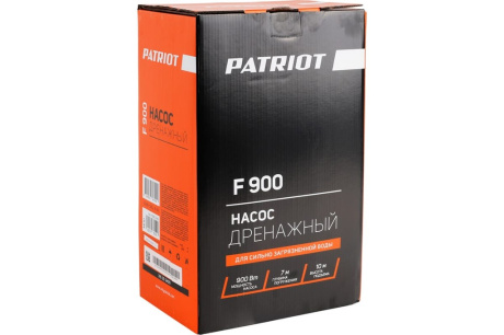 Купить Насос дренажный PATRIOT F 900 900Вт 233л/мин для грязной воды 315302409 315302409 фото №8