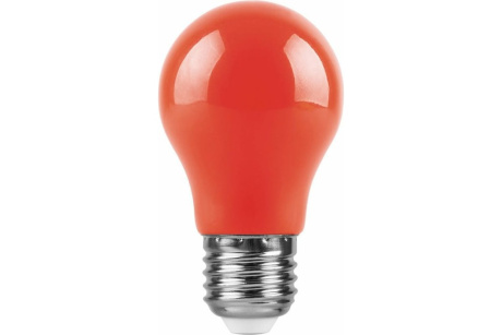 Купить Лампа LED А50 LB-375 3W E27 красный  FERON фото №2